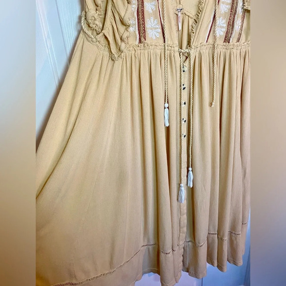 Free People Garbanzo Bean Midi Dress- Size Medium - Picture 5 of 7